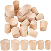 BENECREAT 18Pcs 6 Style Bamboo Bottle Stoppers FIND-BC0002-86-1