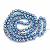 Electroplate Non-magnetic Synthetic Hematite Beads Strands G-N0318-28-A-3