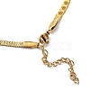 304 Stainless Steel Herringbone Chain Necklaces NJEW-P282-05G-4