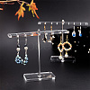T Shaped Acrylic Earring Display Stands ODIS-WH0029-97-4