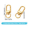 DICOSMETIC 42Pcs 3 Colors Alloy Swivel Clasps FIND-DC0005-61-2