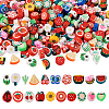 Pandahall 190pcs 19 style Handmade Polymer Clay Bead CLAY-TA0001-21-28