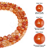 Yilisi 3 Strands 3 Sizes Natural Carnelian Beads Strands G-YS0001-08-3