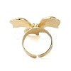 Bowknot Alloy Open Cuff Rings RJEW-U006-05G-4