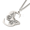 201 Stainless Steel Necklaces NJEW-Q336-01S-P-4