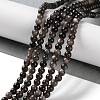 Natural Silver Obsidian Beads Strands G-S150-20A-4mm-2