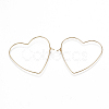 Brass Earring Hooks KK-T038-429G-1