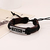 Adjustable Cowhide Cord Bracelets for Men BJEW-PW0001-02-4