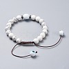 Adjustable Nylon Thread Braided Bead Bracelets BJEW-JB04466-01-3