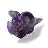 Natural Amethyst Carved Healing Rhinoceros Figurines DJEW-P016-01I-2