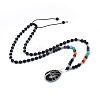 Yoga Chakra Jewelry NJEW-P241-B01-1