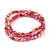 Electroplate Glass Beads Strands EGLA-G035-A-FR04-2
