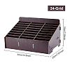 24-Grid Wooden Cell Phone Storage Box CON-WH0094-05C-2