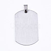 Tarnish Resistant 201 Stainless Steel Quote Pendants X-STAS-T044-231P-2