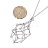 Non-Tarnish Stainless Steel Macrame Pouch Empty Stone Holder for Necklace Makings NJEW-JN04825-02-3