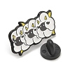 Animal Black Alloy Brooches JEWB-Z027-02F-3