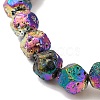 Blaking Painted Natural Lava Rock Beads Strands G-B086-A01-02B-3