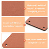 Olycraft 30Pcs 2 Colors 4-Hole Imitation Leather Label Tags AJEW-OC0003-99-4