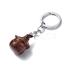 Natural Mahogany Obsidian Keychains KEYC-P011-04P-01-2