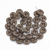 Electroplate Non-magnetic Synthetic Hematite Beads Strands G-N0322-04H-2