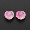 Two Tone Transparent Spray Painted Glass Beads GLAA-T022-24-C06-3