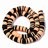 Handmade Polymer Clay Beads Strands X-CLAY-R089-8mm-151-3