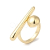 Alloy Open Cuff Rings for Women RJEW-S412-04G-06-2