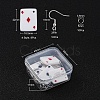 DIY Poker Playing Card Pendant Dangle Earrings Making Kit DIY-YW0004-60-3