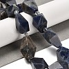 Natural Sodalite Beads Strands G-NH0005-B06-01-2