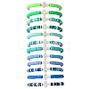 12Pcs 12 Colors Polymer Clay Disc Beaded Stretch Bracelet Sets BJEW-JB10736-1