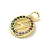 Brass Micro Pave Cubic Zirconia Pendants KK-M283-29C-02-2