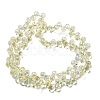 Full Rainbow Plated Electroplate Transparent Glass Beads Strands EGLA-M030-01A-FR01-2