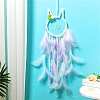 Rabbit Woven Web/Net with Feather Hanging Ornaments PW-WG5BEEB-02-1