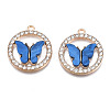 Alloy Rhinestone Pendants X1-PALLOY-S183-001B-RS-2