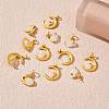 12Pcs 4 Style Alloy Glass Charms FIND-SZ0002-85-4