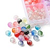 375Pcs 15 Colors Transparent Crackle Baking Painted Glass Beads Sets DGLA-FS0001-05-2