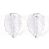 Transparent Glass Petal Beads GLAA-N001-17-4