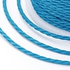 Round Waxed Polyester Cord X-YC-G006-01-1.0mm-14-2