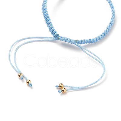 Adjustable Braided Polyester Cord Bracelet Making AJEW-JB00760-04-1