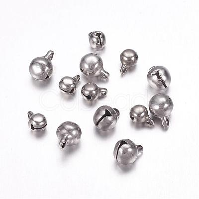 Tarnish Resistant 304 Stainless Steel Bell Charms STAS-F117-07P-8mm-1