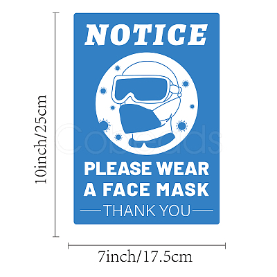 Waterproof PVC Warning Sign Stickers DIY-WH0237-003-1