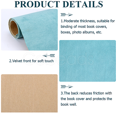 1.1M Self Adhesive Velvet Book Covers DIY-WH0491-88B-07-1