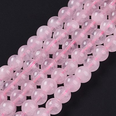 Natural Rose Quartz Beads Strands G-E252-01-6mm-1