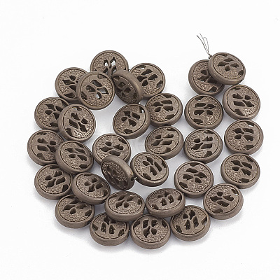 Electroplate Non-magnetic Synthetic Hematite Beads Strands G-N0322-04H-1