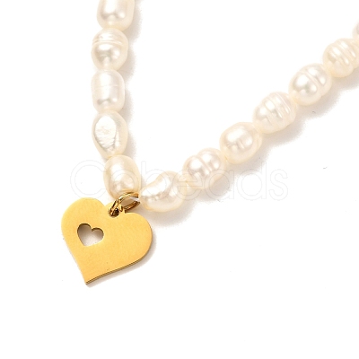 Heart Pendant Necklaces Set for Girl Women NJEW-JN03682-1