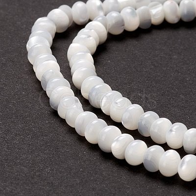 Natural Trochid Shell/Trochus Shell Beads Strands X-SSHEL-O001-24B-02-1