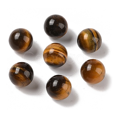 Natural Tiger Eye No Hole Sphere Beads G-K353-04A-04-1