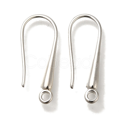 Brass Earring Hooks KK-H502-15S-1