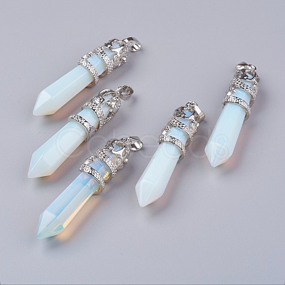 Opalite Big Pointed Pendants G-G738-A-13-1