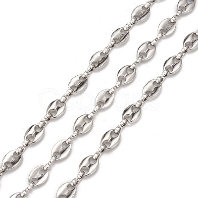 Tarnish Resistant 304 Stainless Steel Coffee Bean Chains CHS-N002-01P-1